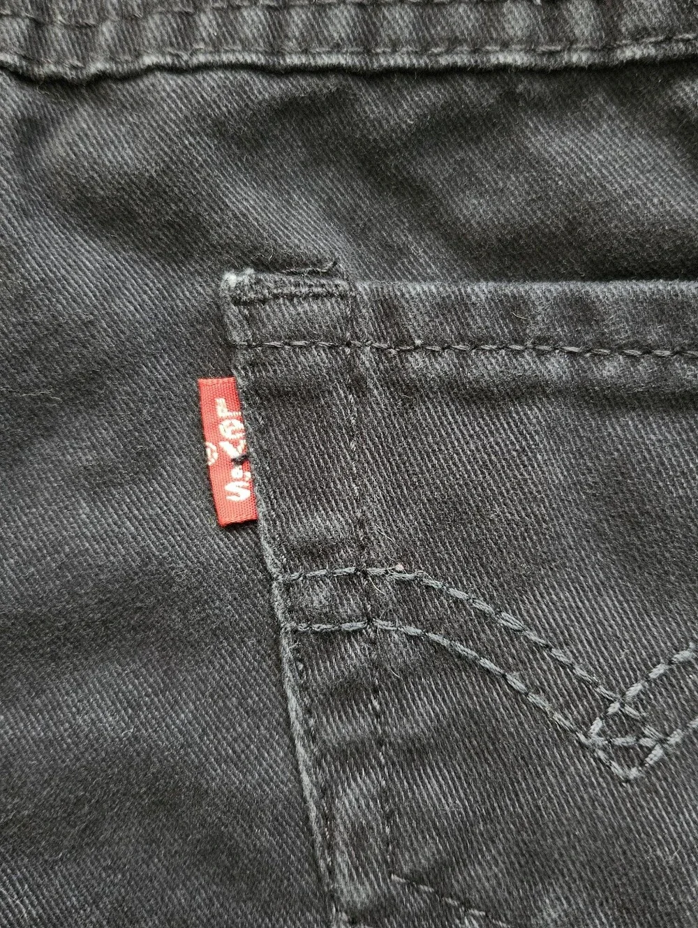 Levi's Infant Baby Black Denim Shortalls Size 12 Months